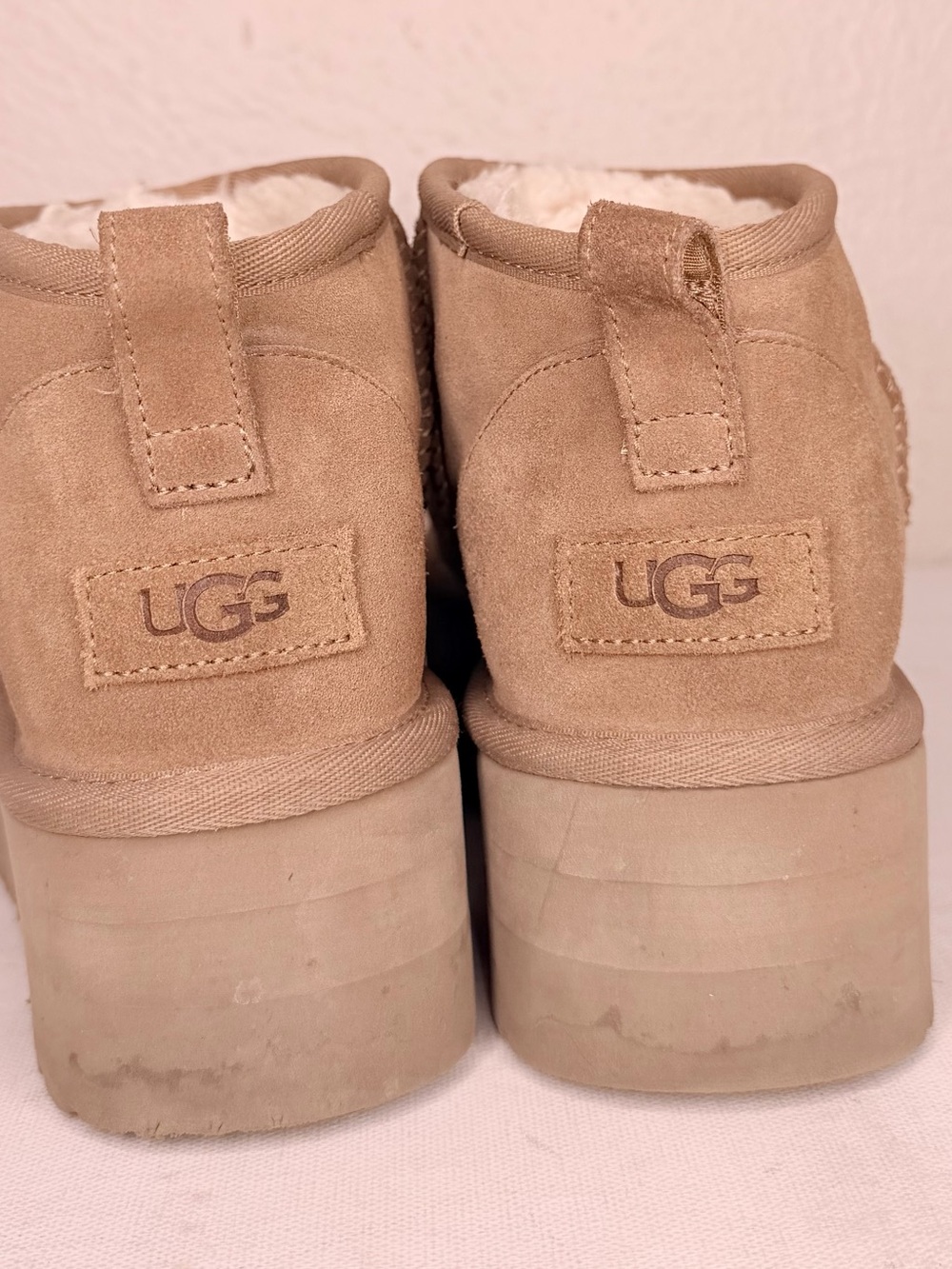 UGG Classic ultra mini platform chestnut boots - Picture 7 of 12